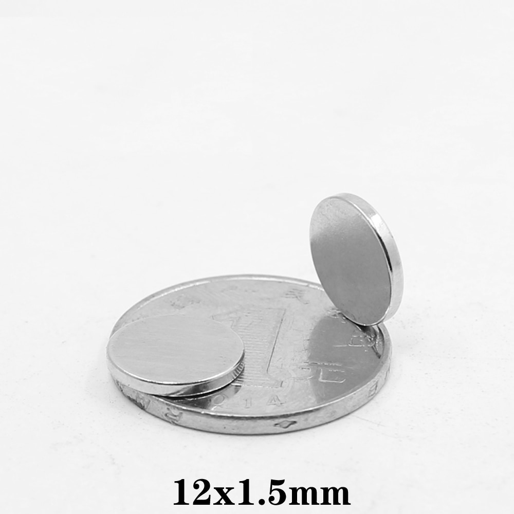 20 ~ 400 Stuks 12Mm X 1.5Mm N35 Mini Super Zeldzame 12X1.5 Aarde Permanet Magneten Kleine ronde Neodymium Magneet Sterke Magnetische 12*1.5