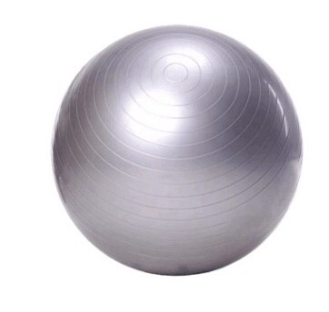 Yoga fitness bold 55cm utility yoga bolde pilates balance sport fitball skridsikre bolde til fitness træning: Sølv