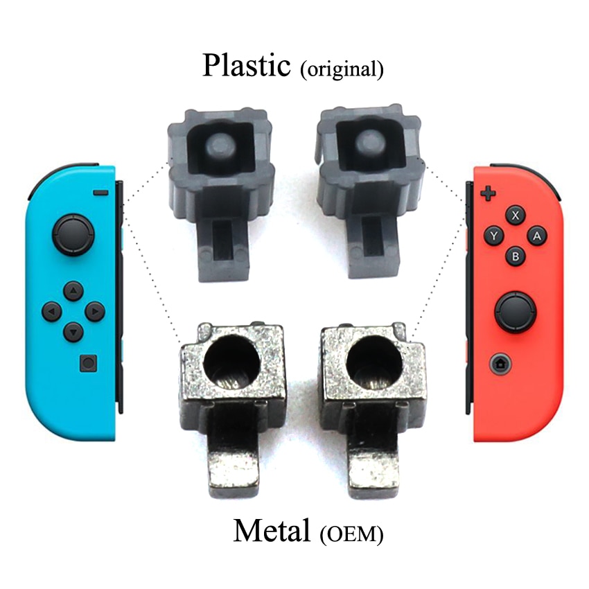 YuXi Plastica e Metallo Fibbia di Blocco + Molle per Nintend Interruttore NS NX la gioia-con JoyCon controllore Parti di Riparazione