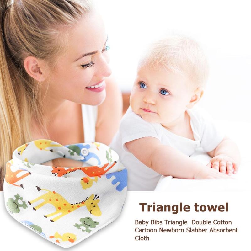 Brand 1Pcs Infant Kids Baby Unisex Feeding Saliva Towel Dribble Triangle Bandana Bibs Burp Cloths Baby