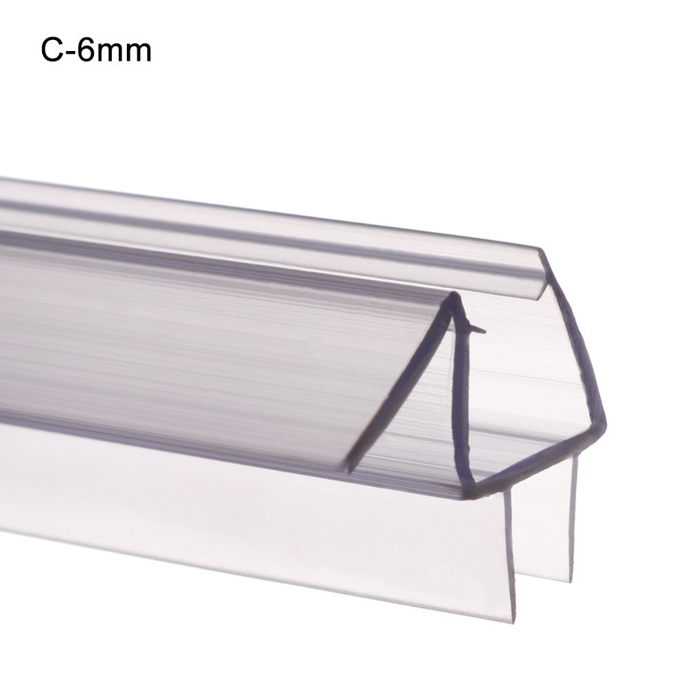 50cm + 50cm 6-12mm F U h kształt drzwi szklane taśmy uszczelniające z gumy silikonowej do ekranu łazienkowego szyba okienna drzwi listwy