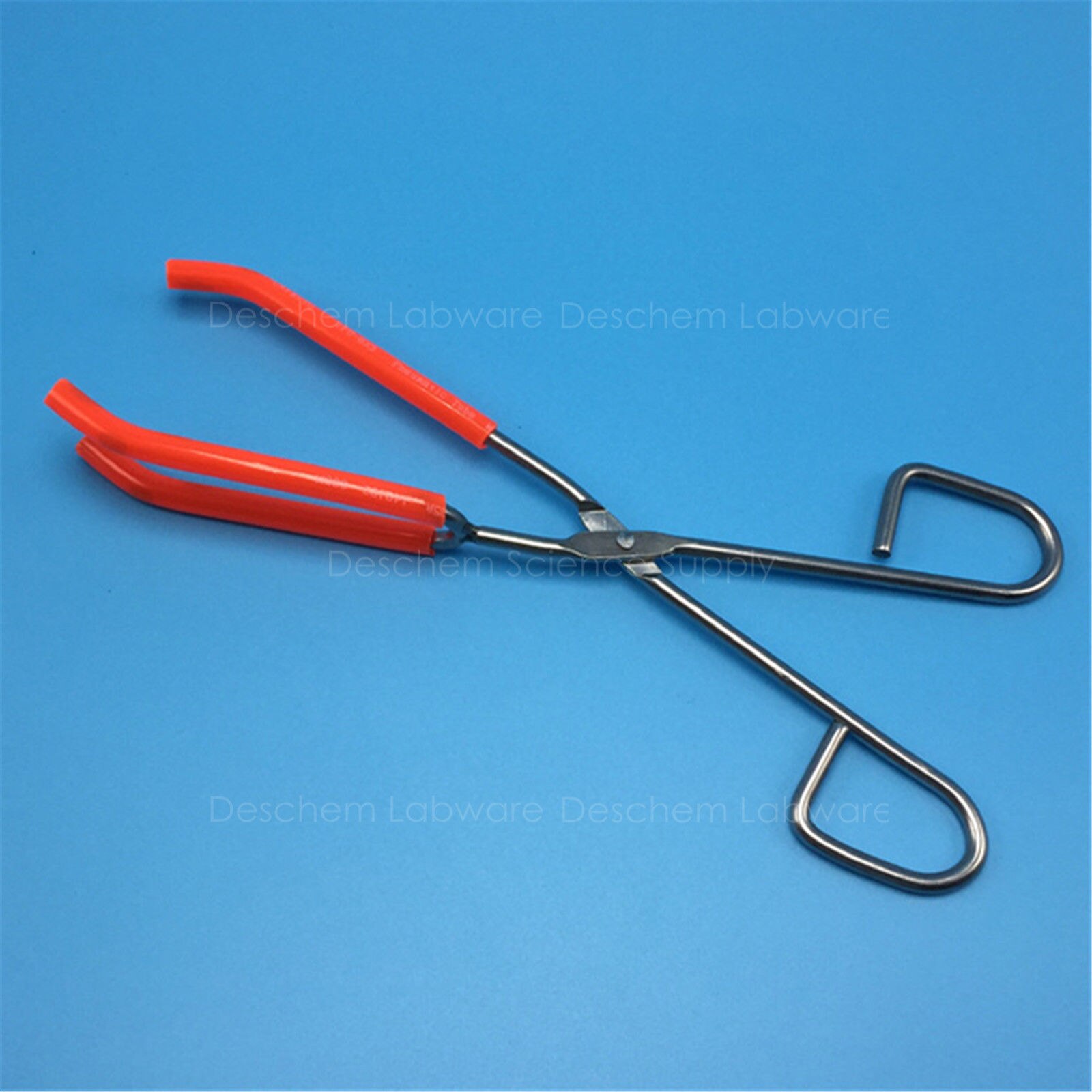 Pinzas de vaso de laboratorio, tres puntas, soporte de hierro, Clip, longitud Total 260mm