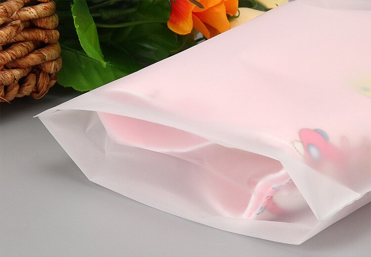 ETya 1 pièces PVC cordon voyage serviette de toilette cosmétique maquillage sac organisateur ensemble pochette femmes sous-vêtement en tissu sac