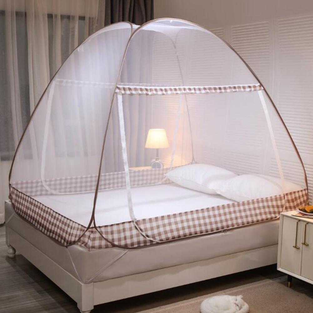 Mosquito Net Bed Canopy Foldable Net For Single Person Automatic Insect Protection Net
