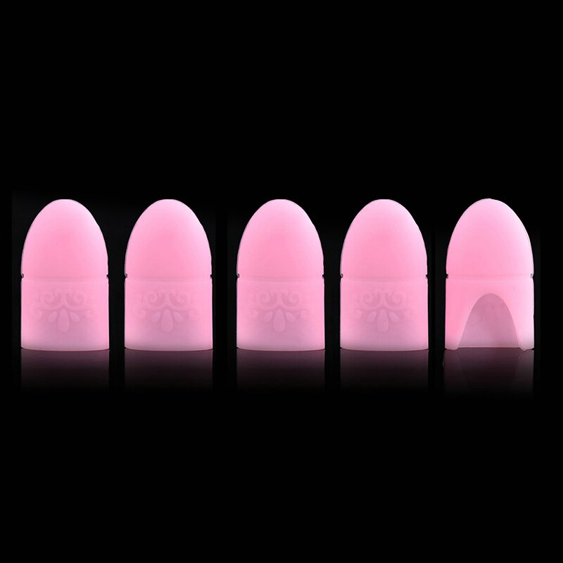 5 Stks/set Uv Silicon Gel Polish Remover Wraps Soak Off Vinger Strakke Cap Clip Nail Gel Polish Remover Tips make Up Gereedschap TSLM2