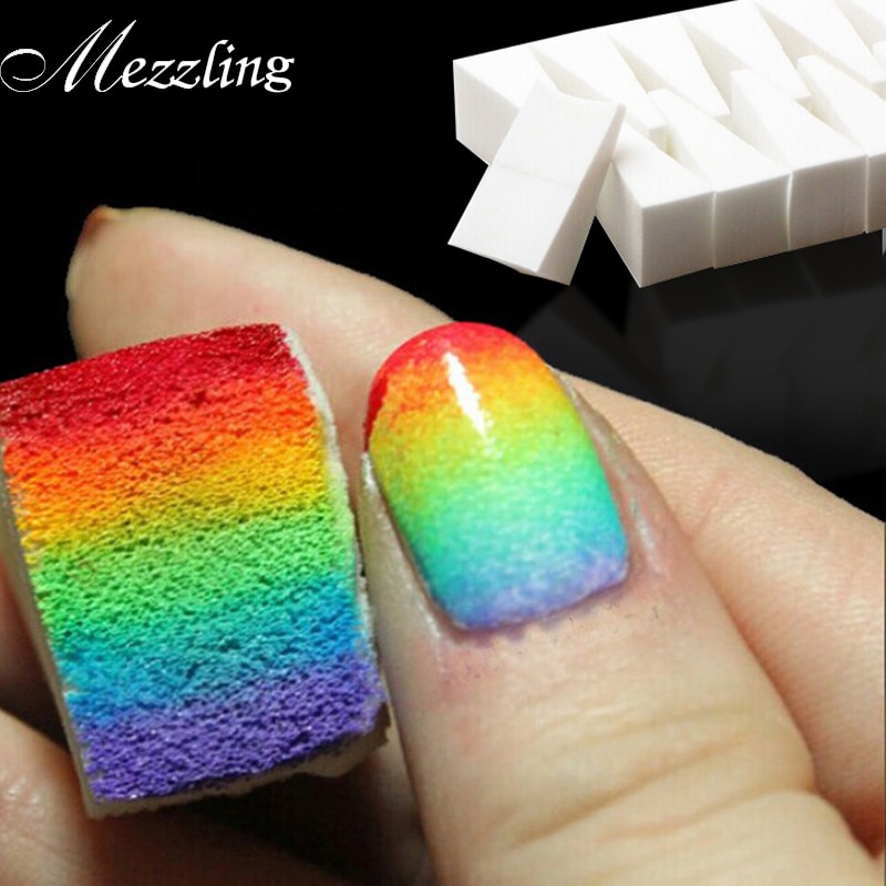 8pcs Gradient Nails Soft Sponge for Color Fade Natural Magic Simple Nail Manicure Nail Art Tools