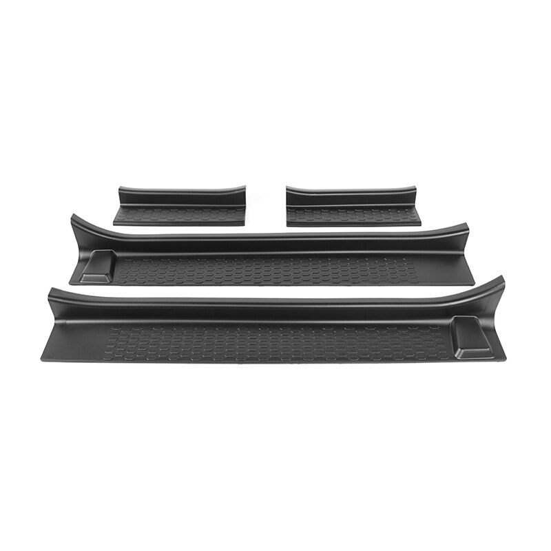Car Accessories for Jeep Wrangler JL JT 2022 Welcome Pedal Cover Door Enter Guard Sill Scuff Plate Black: 4 door