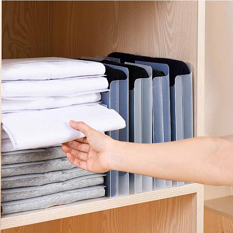 Magisk tøj mappe skab doven foldebræt støvtæt voksent barn skjortebukser pladsbesparende garderobe efterbehandling rack organizer