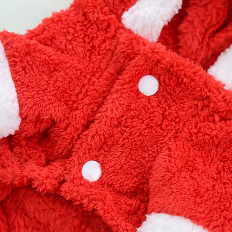 Traje para Perro de invierno cálido, chaqueta polar, pijama, Ropa para Perro pequeño, Chihuahua, disfraz de gato de Navidad