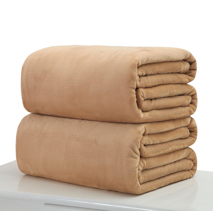Weiche Warme Korallen Vlies Decke Winter Blatt Bettdecke Sofa Werfen Licht Dünne Mechanische Waschen Flanell Decken: Gelb