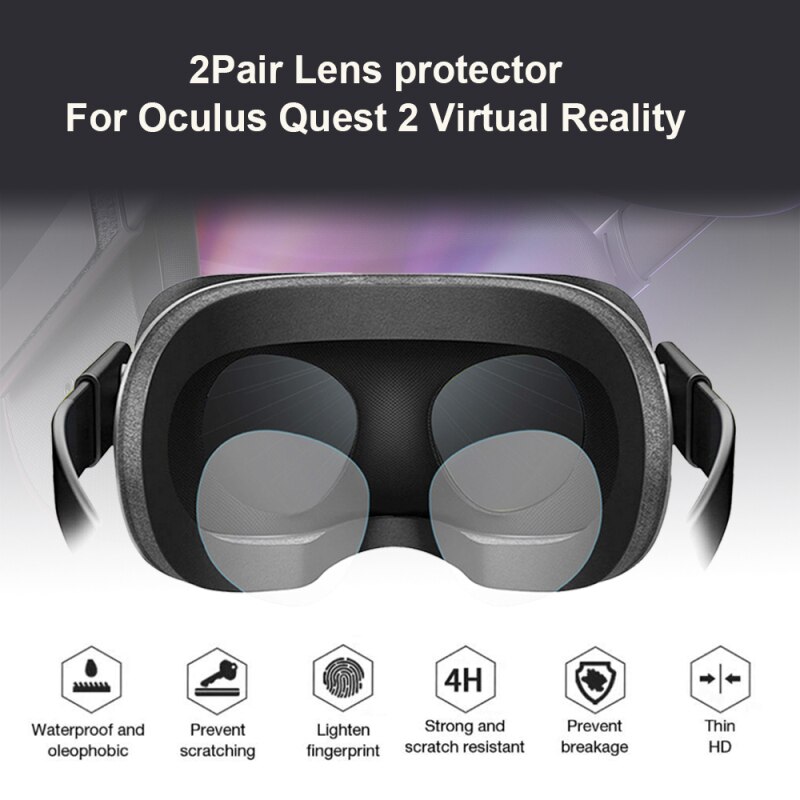 Voor Oculus Quest 2 Vr Bril Tpu Zachte Film Vr Lens Protector Hd Film Anti-Kras Lens Protector Voor oculus Quest 2