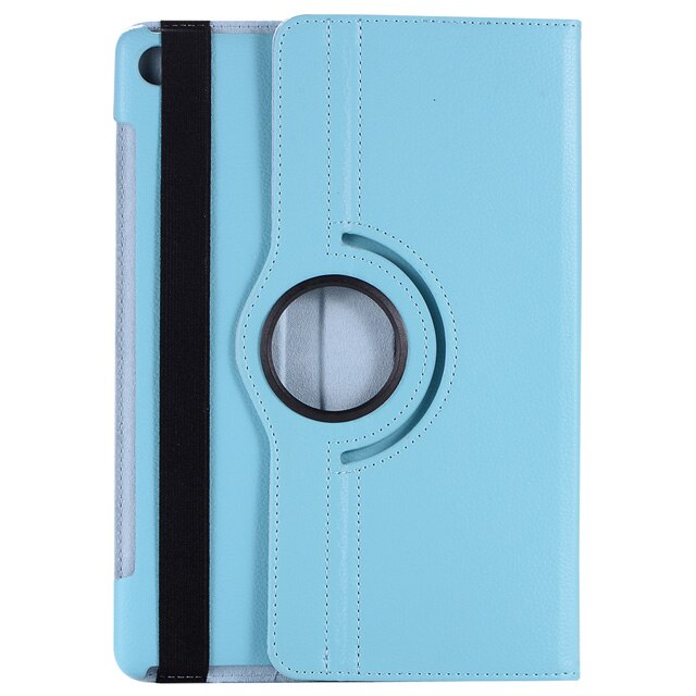 360 roterende etui til huawei mediapad  m5 10.8 foldbart stativ pu læder etui flip cover til huawei  m5 pro 10.8 tommer tablet fundas: Himmelblå