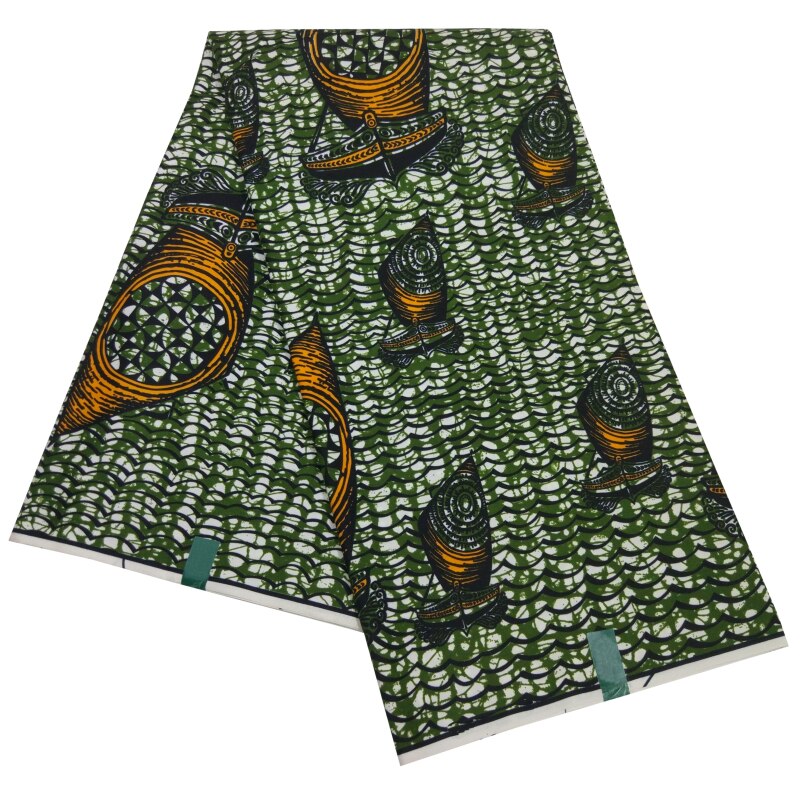 Nigerian African Polyester Goth Print Fabric Ankara Textiles Fabric Batik 6Yards