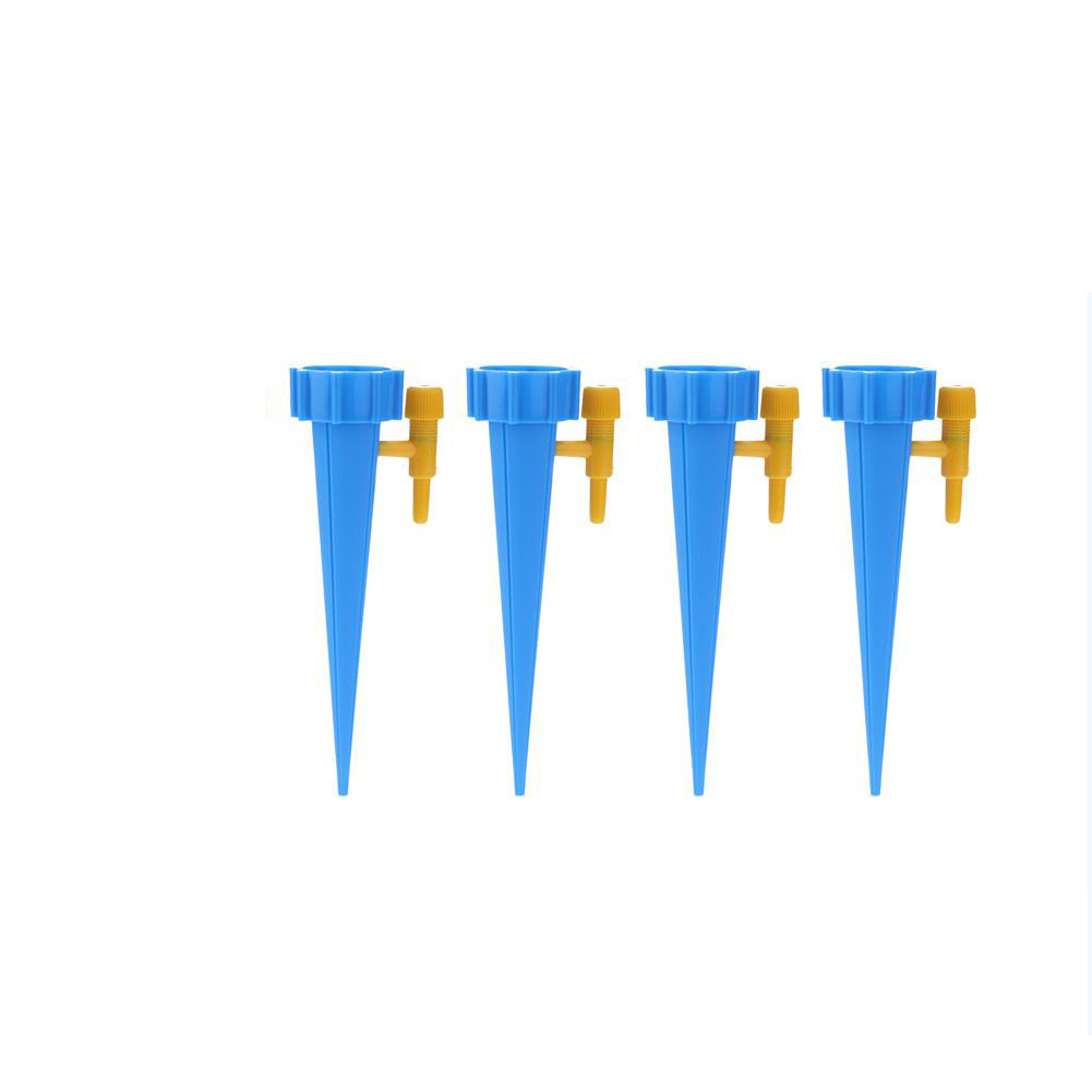 Automatic Drip Irrigation System Self Watering Spike for Flower Plants Greenhouse Garden Adjustable Auto Water Dripper Device: Blue 4PCS