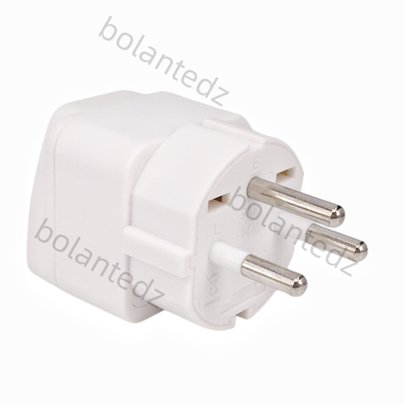 Universal Israe IL Plug Adapter 3 Pin EU Euro AU US UK To Israel Travel Adapter Electric Power Cord Charger Socket Outlet 10A: green