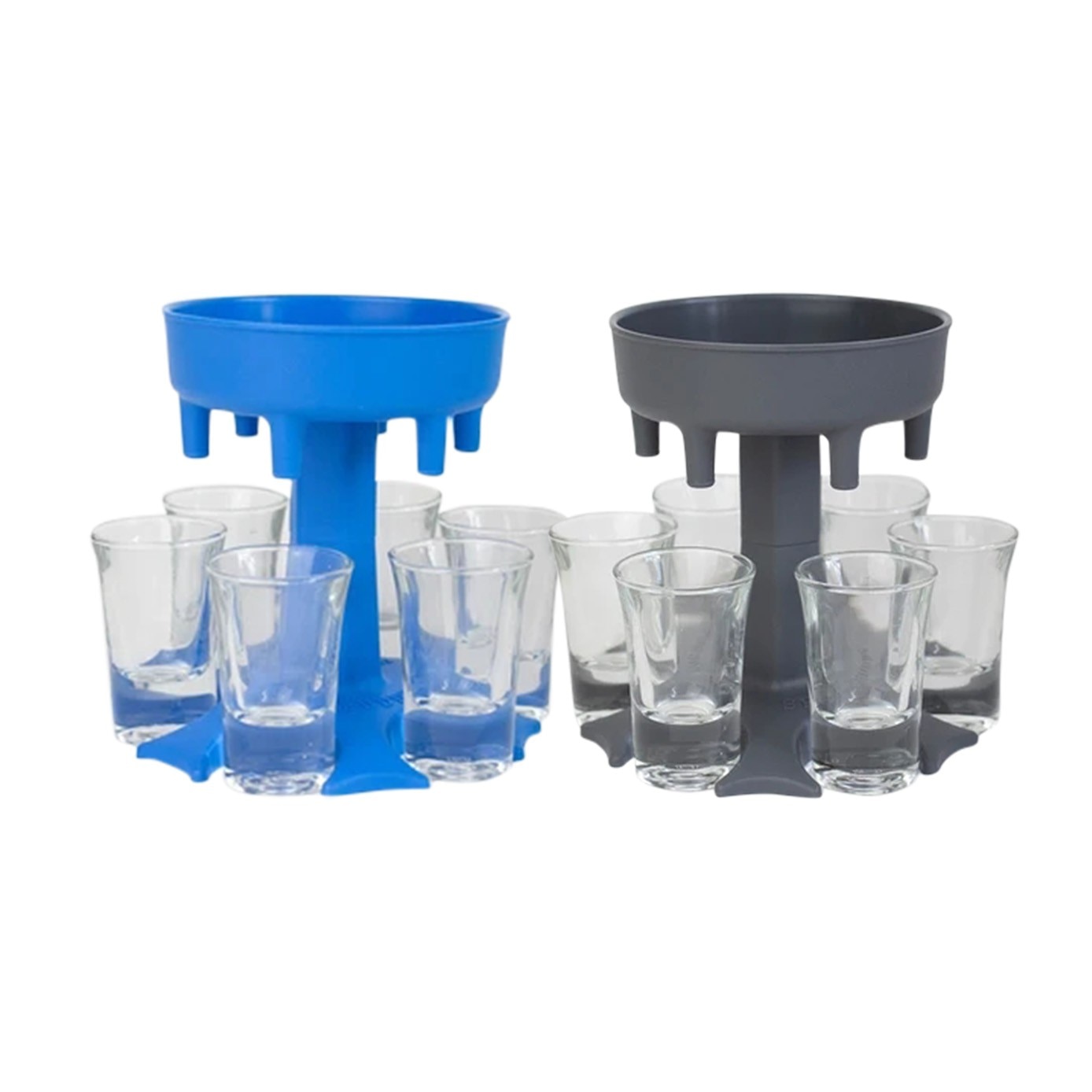 6 Shot Glass Dispenser Holder Wine Glass Rack Cooler Beer Beverage Dispenser Shot Buddys Party Bar Accessories: 1BU1GY