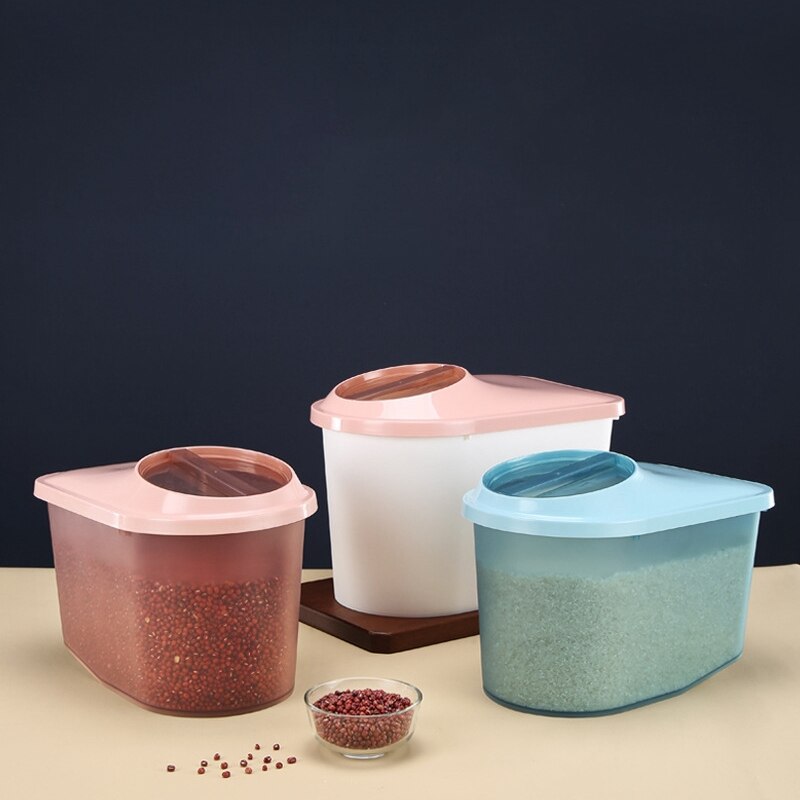 Corn Bin with Insect Proof and Moisture Proof Cover Household Sealed Flour Food Storage Tank