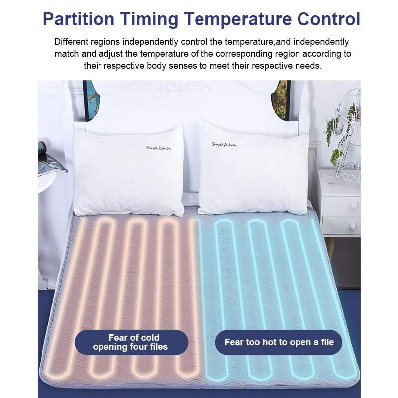 Lämmin lämmitettävä peitto 220v pehmo sähköpeittolämmitin tuplarunko dual control talvituote eu pistoke