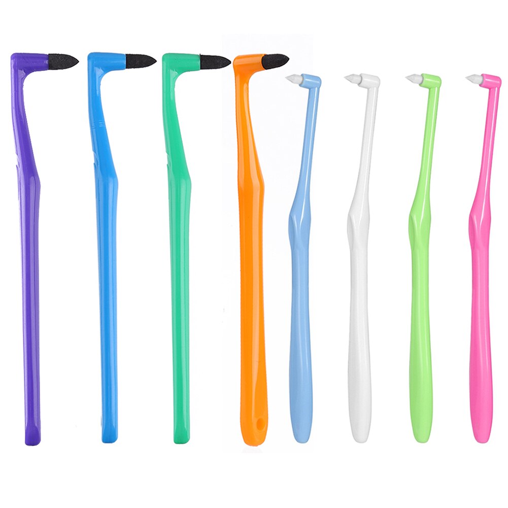 Orthodontic Interdental Toothbrush Teeth Cleaning Tooth-floss Soft Brush for People with Brace Gap Cleaning Tool: Default Title