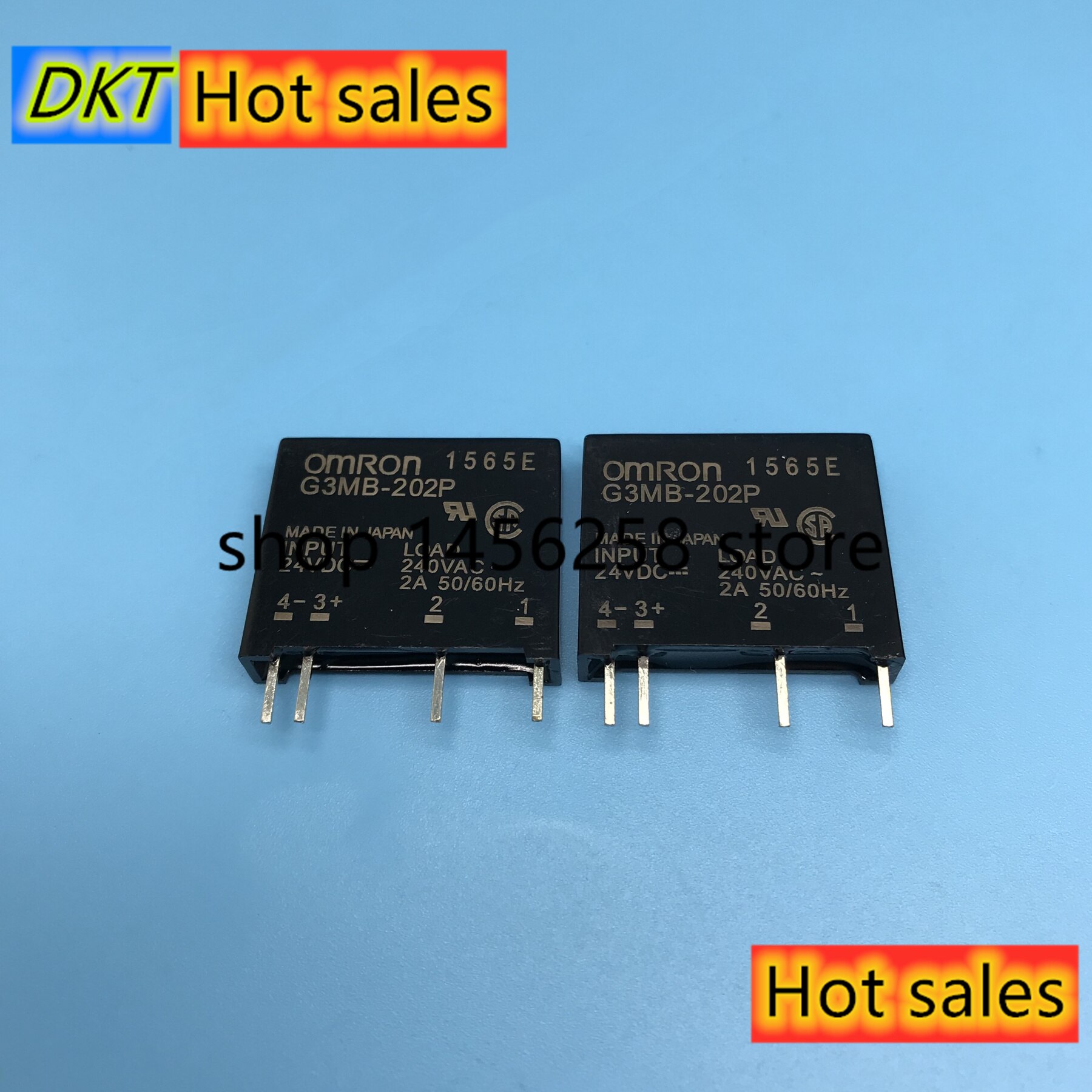 5 Relais Statiques RELAND SUN G3MB-202P - 5V/12V/24VDC - 2A Control AC - Pour Contrôle Électronique