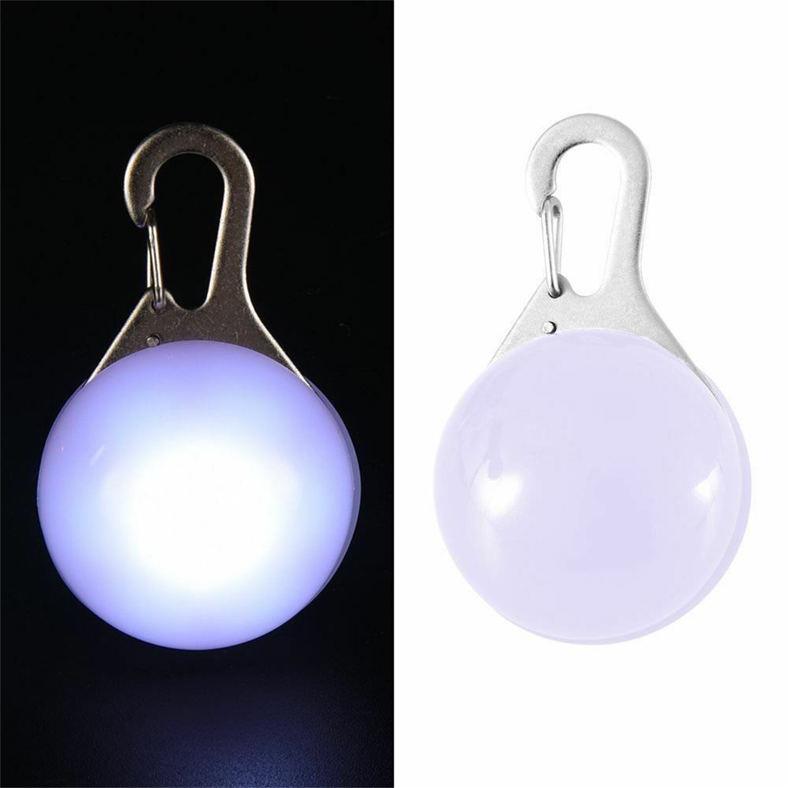 Collier lumineux à LED pour chat, pendentif lumineux, décoration, ornement, accessoires pour petits animaux de compagnie, chaton, sécurité nocturne: Milky White