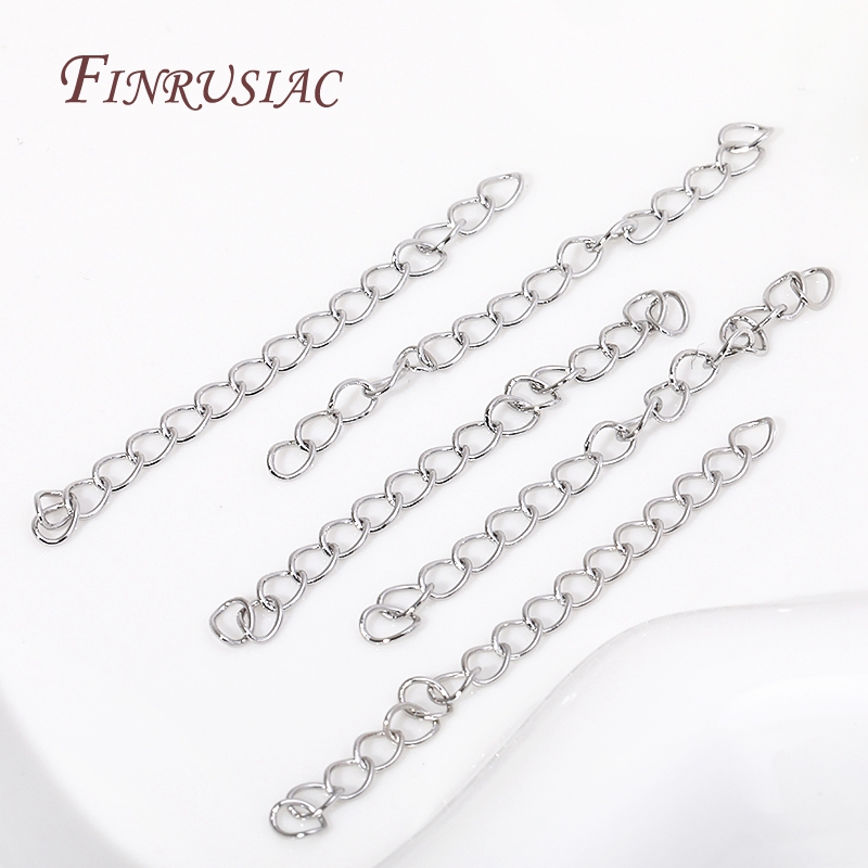 5CM Brass Extension Chain 18K Gold Plated Bulk Bracelet Tail Chain Connector DIY Chains Accessories Supplies For Jewelry