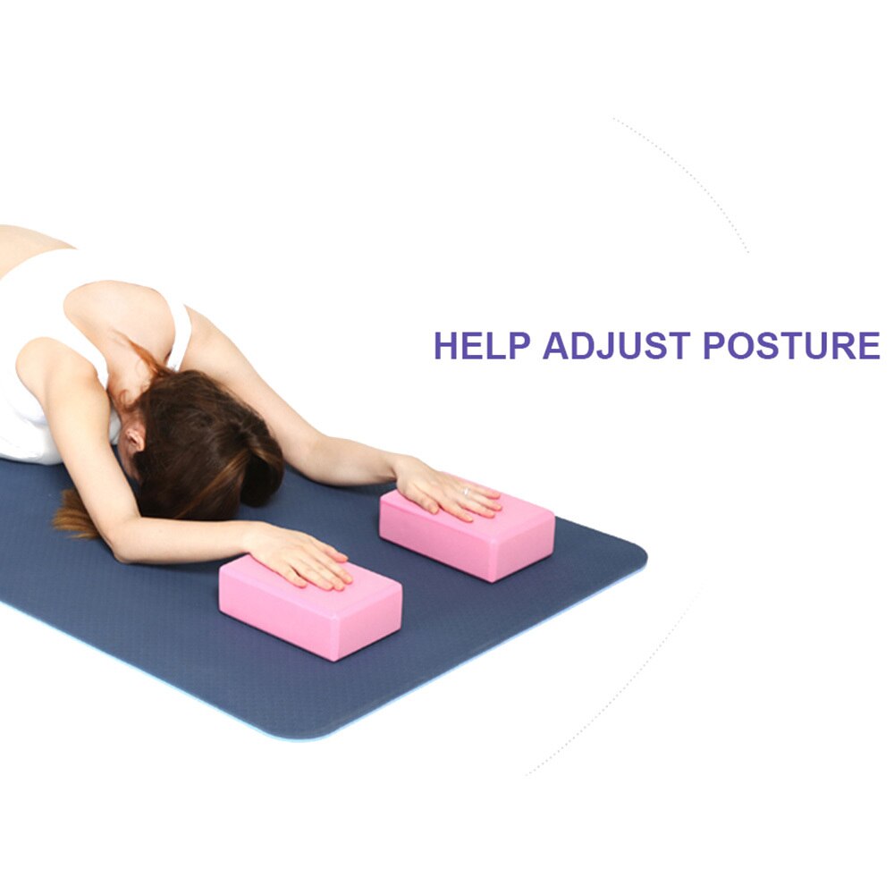 Eva yoga blok farverig skum blok mursten træning fitness værktøj træning træning træning støtte kropsformning sundhedstræning
