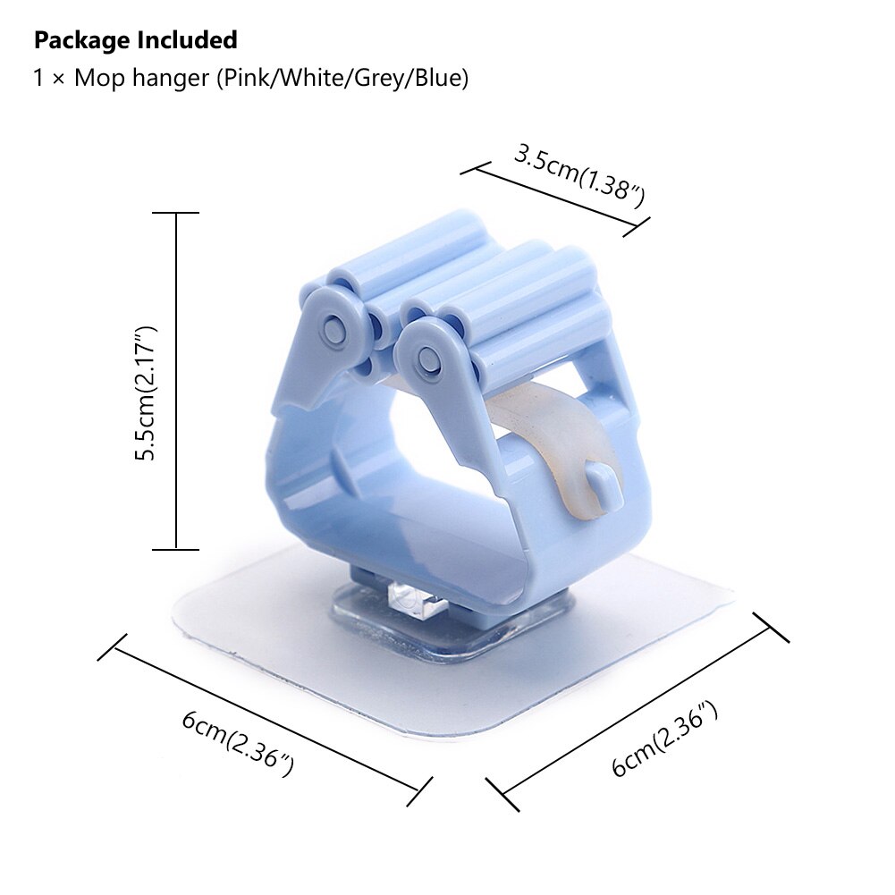 1Pc vadrouille support de balai mural support de serpillière ménage adhésif stockage balai cintre vadrouille crochet supports cuisine salle de bain organisateur