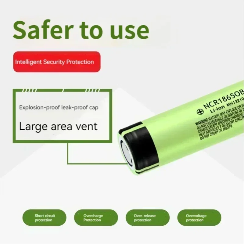 NCR18650B 3400mAh battery brand original 3.7V 12A discharge rechargeable lithium battery flashlight battery+USB charger