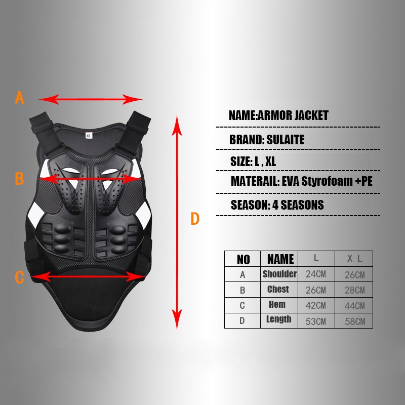 Motorcycles armor Jackets Motorbike Protection gear clothes Moto Armour motocross Protective Gears Armour Jackets