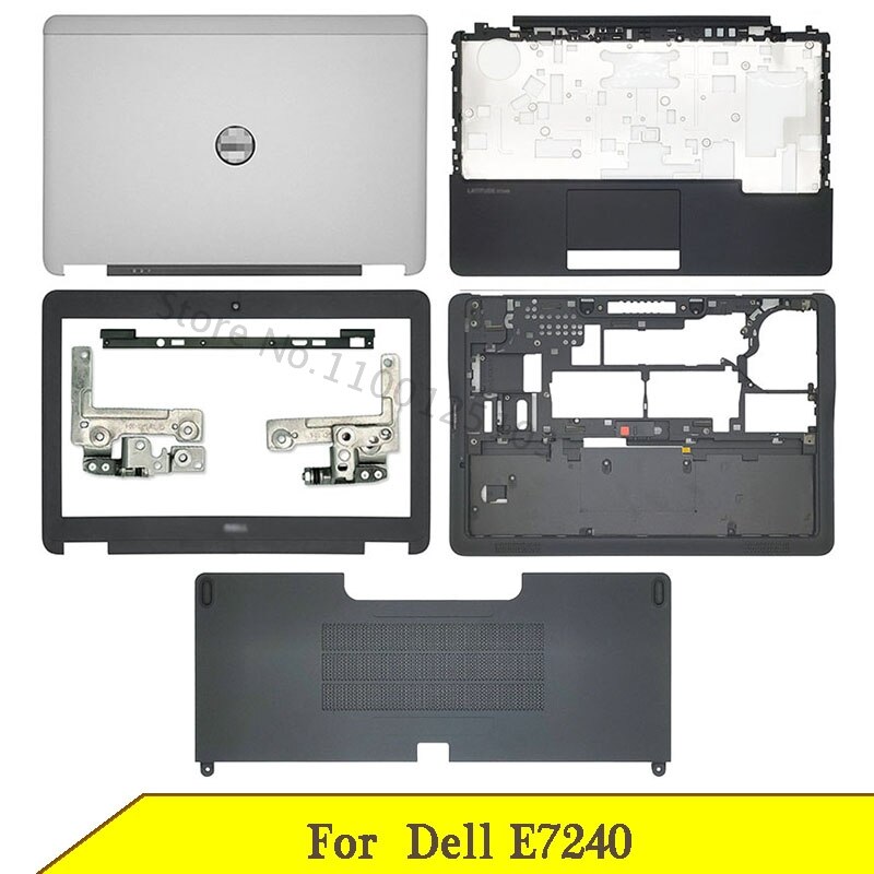 Laptop Lcd Back Cover Voor Dell E7240 Lcd Voorkant Palmrest Onderkant Deur Cover 0Wrmnk Een B C D AM0VM000701 Top Case Zilver