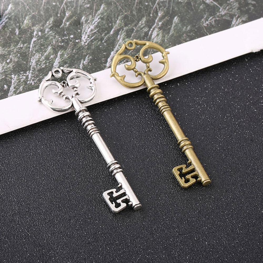 1Pc Antiek Brons/Goud/Zilver Kleur Key Charm Hangers Bedels Vintage Maken Handgemaakte Sleutel Sieraden Decoratie Voor diy H5D4