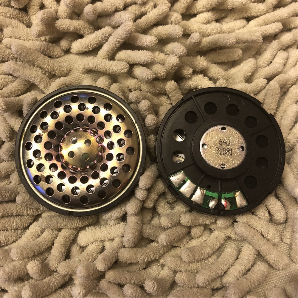 DIY 53mm Speaker Unit - 60 Ohm - Metal Steel Cover - Disassembled Headphone Component