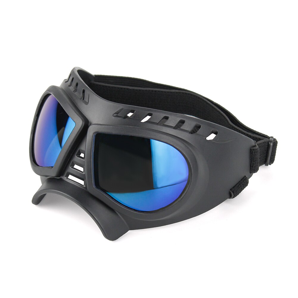 Dog Sunglasses Dog Eyes Protector Waterproof Swimming Goggles Summer Anti UV Gadgets Supplies Pet Accessories: Blue Lens