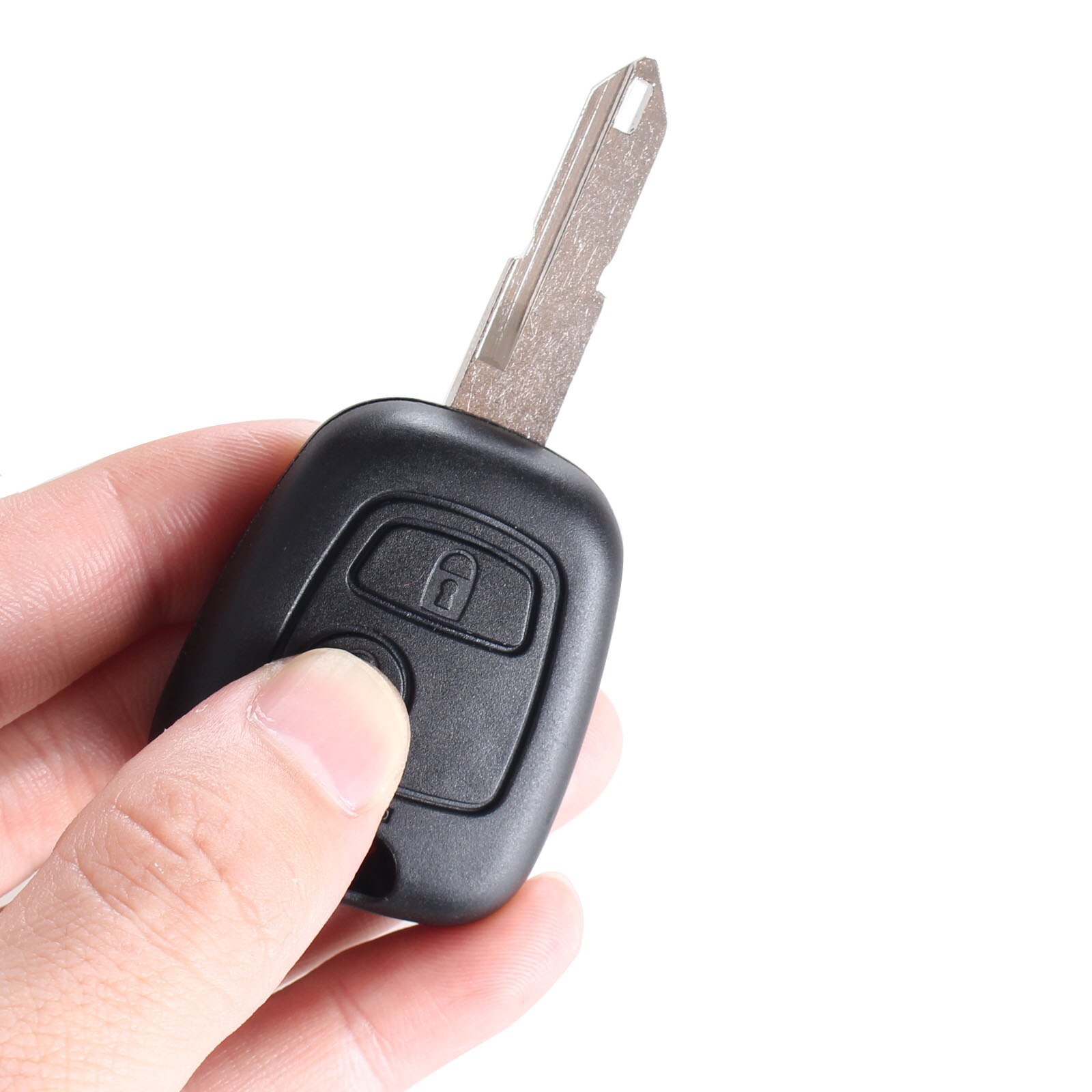 KEYYOU-Chip transpondedor para coche Peugeot, llave de Control remoto con 2 botones, PCF7961, para Peugeot 206, 306, 405, 433MHz, con batería PCB, hoja NE73