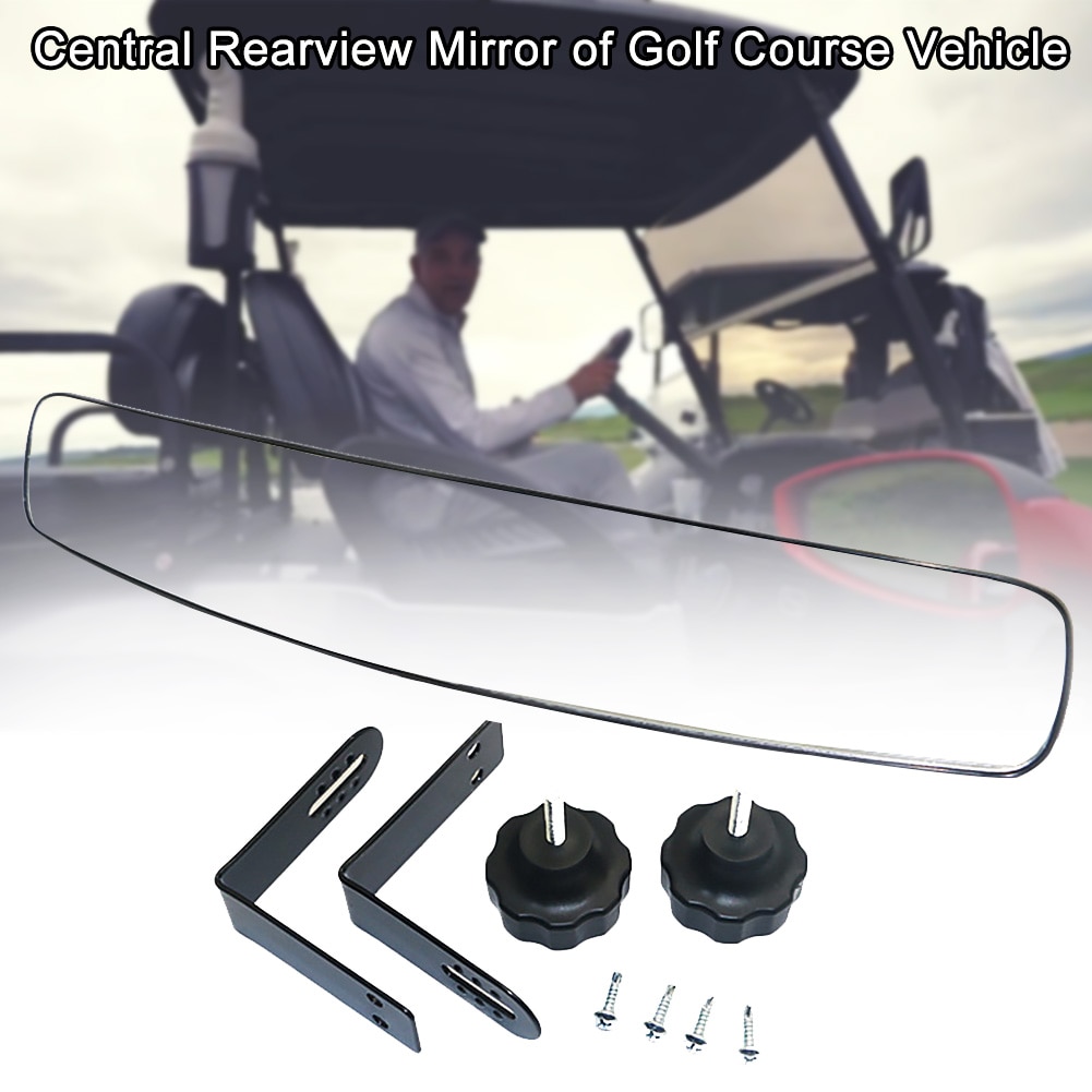 Coche de Golf con espejo retrovisor para exteriores de fácil instalación de visión amplia panorámica a prueba de golpes ABS de conducción de seguridad Universal transparente de repuesto