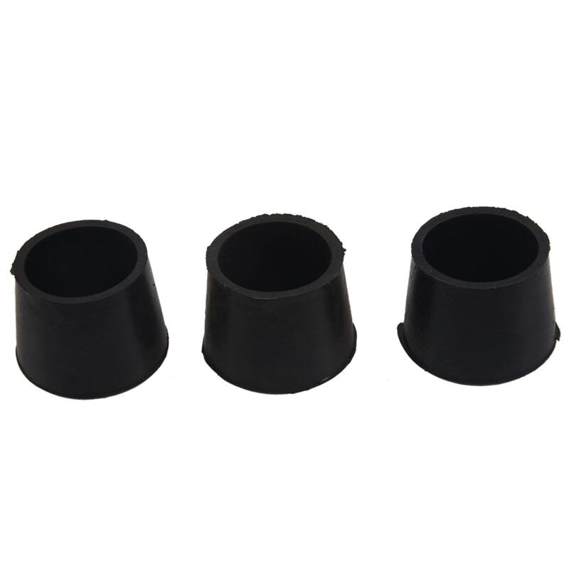 Gummi Möbel Krücke Füße Hocker Stuhl Bein Spitze Pad 12Stck Schwarz