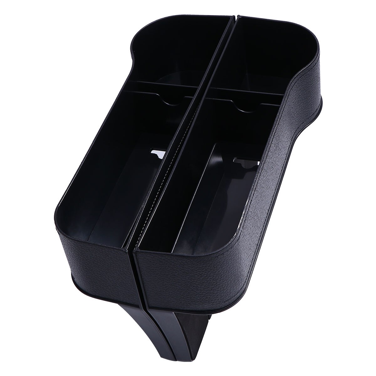 2pcs Durable Plastic Simple Practical Storage Car Seat Box for Man Woman: Black