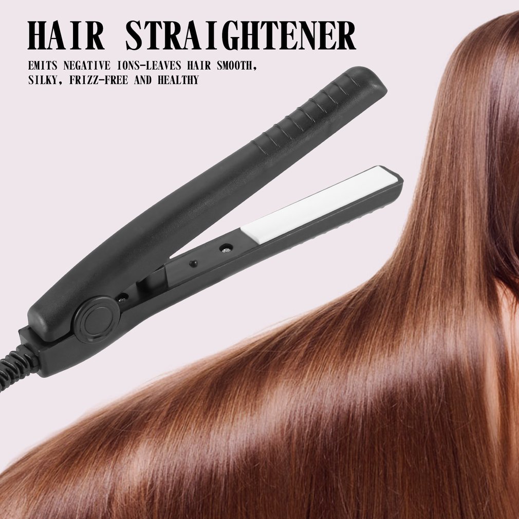 Portable Hair Perming Hair Styling Appliance Hair Crimper Mini Electric Splint Flat Iron Ceramic Hair Curler &amp; Straightener
