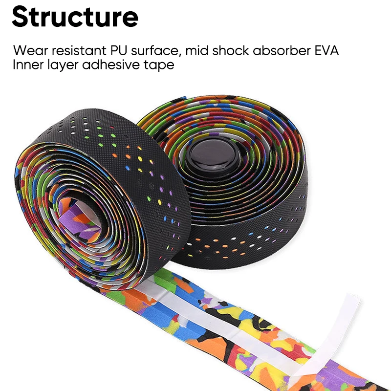 Cinta para manillar de ciclismo, cinta para bicicleta de grava de carretera, asas transpirables, correa para cinturón de barra, cinta antideslizante para bicicleta de carreras de velocidad, accesorios para cinturón