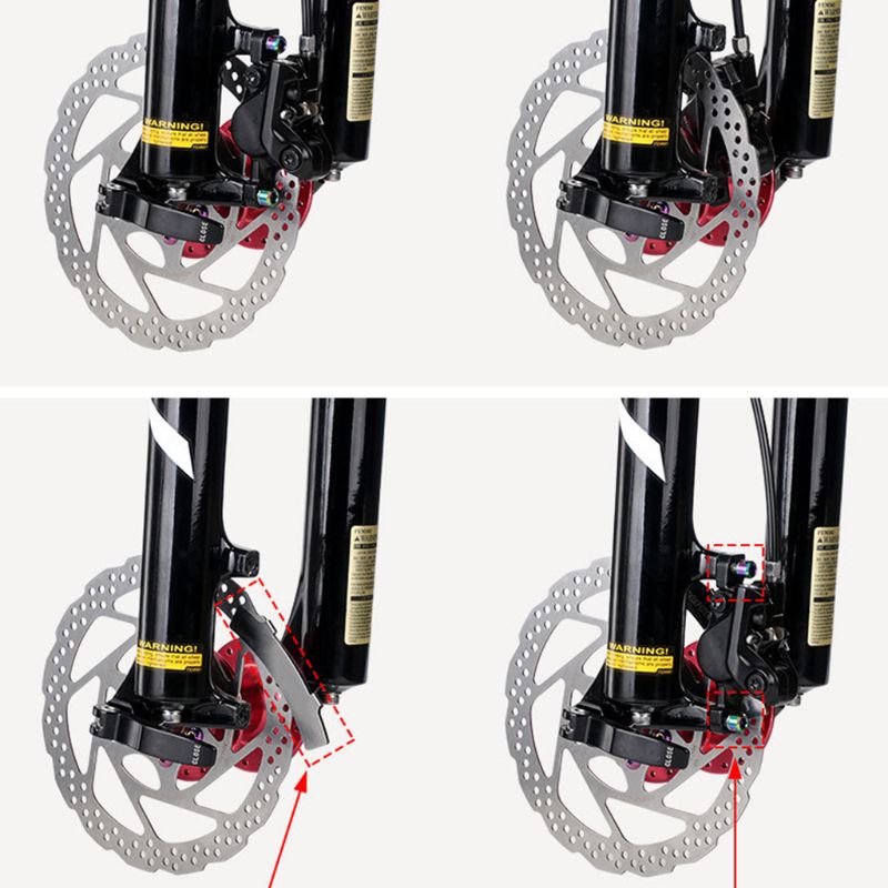 5Pcs Adjusting MTB Bicycle Disc Brake Pads Rotor Alignment Tool Spacer Mounting Assistant Bike Repair Kit