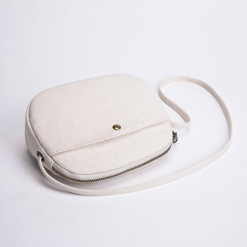 Bolsa de lona casual chique bolsa de ombro ins slung coreano mini concha bolsa feminina