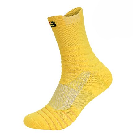 Mænd flerfarvet elite basketball sokker mænd kompression bomuld håndklæde bund cykel sokker mænds udendørs sports sokker: Stil 6