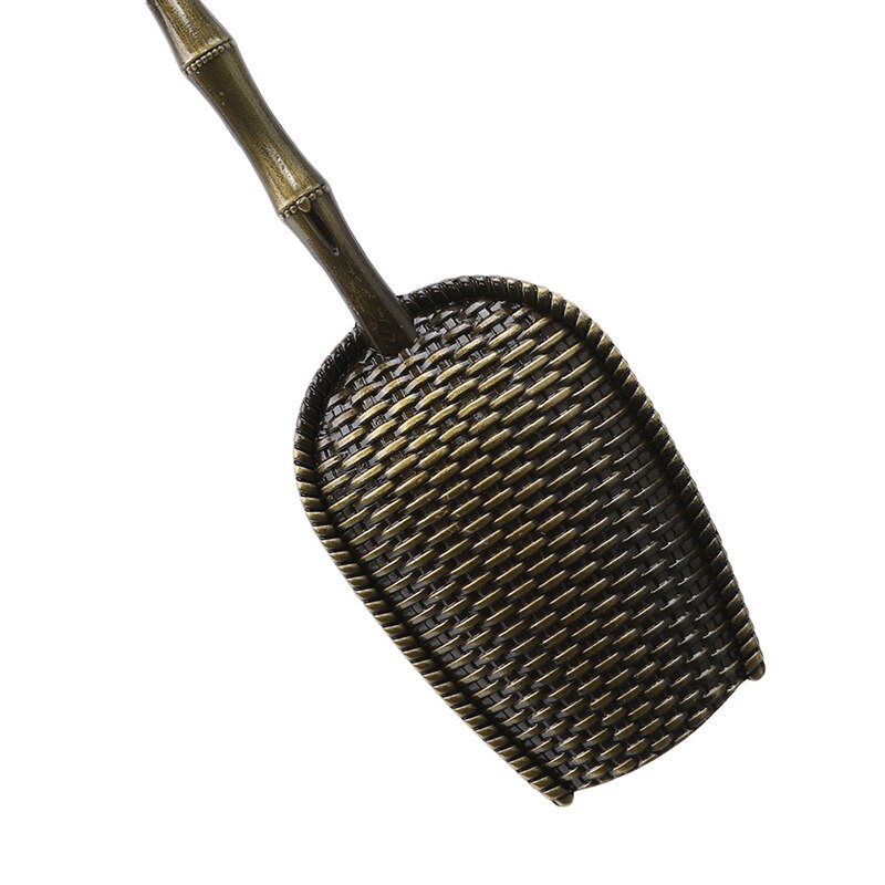 Mini cucharas de té Retro de cobre, cuchara de sal y azúcar de , accesorios de té chinos Kongfu, vajilla