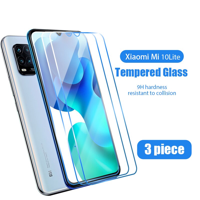 3PC Protector For xiaomi Mi 6 7 8 8T 9 10 9T 10T Pro SE Tempered Glass for xiaomi A1 A2 A3 Lite 5G Tempered Glass