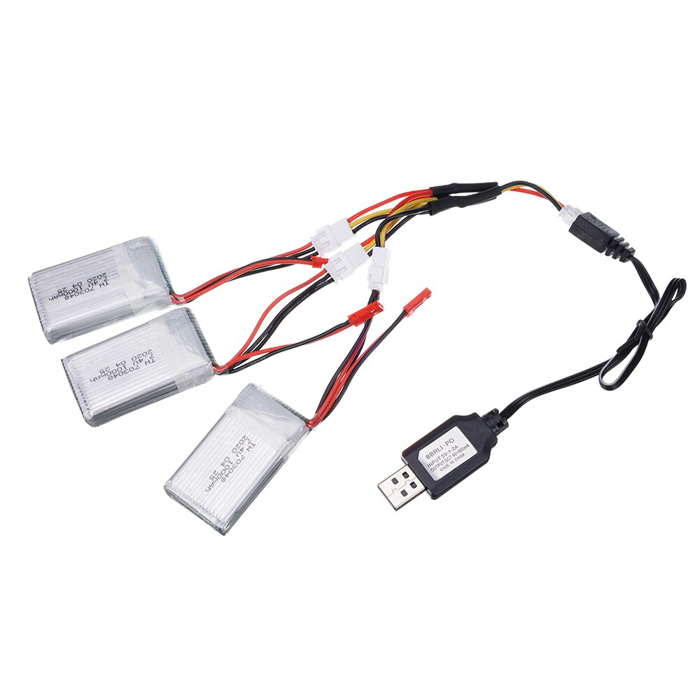 7,4 v 1000mah Lipo batería para MJXRC X600 U829A U829X X600 F46 X601H JXD391 FT007 Lipo batería 7,4 V batería de juguete 703048