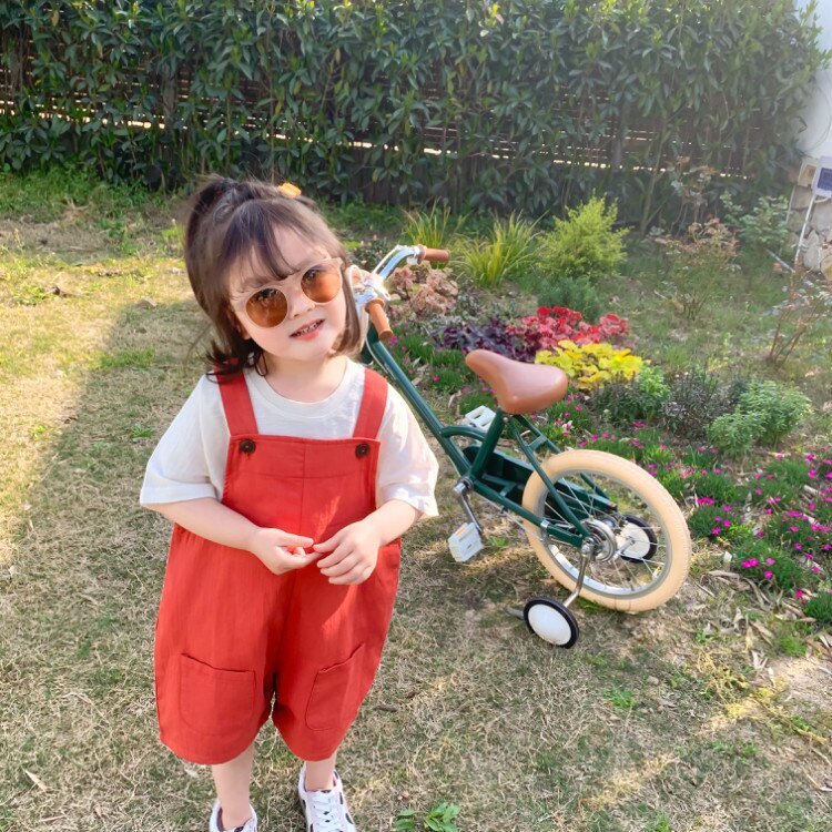 2 3 4 5 6 7 jaar baby overall zomer kinder jarretelles korte broek peuter meisje casual bandjes korte broek overalls 2-7y