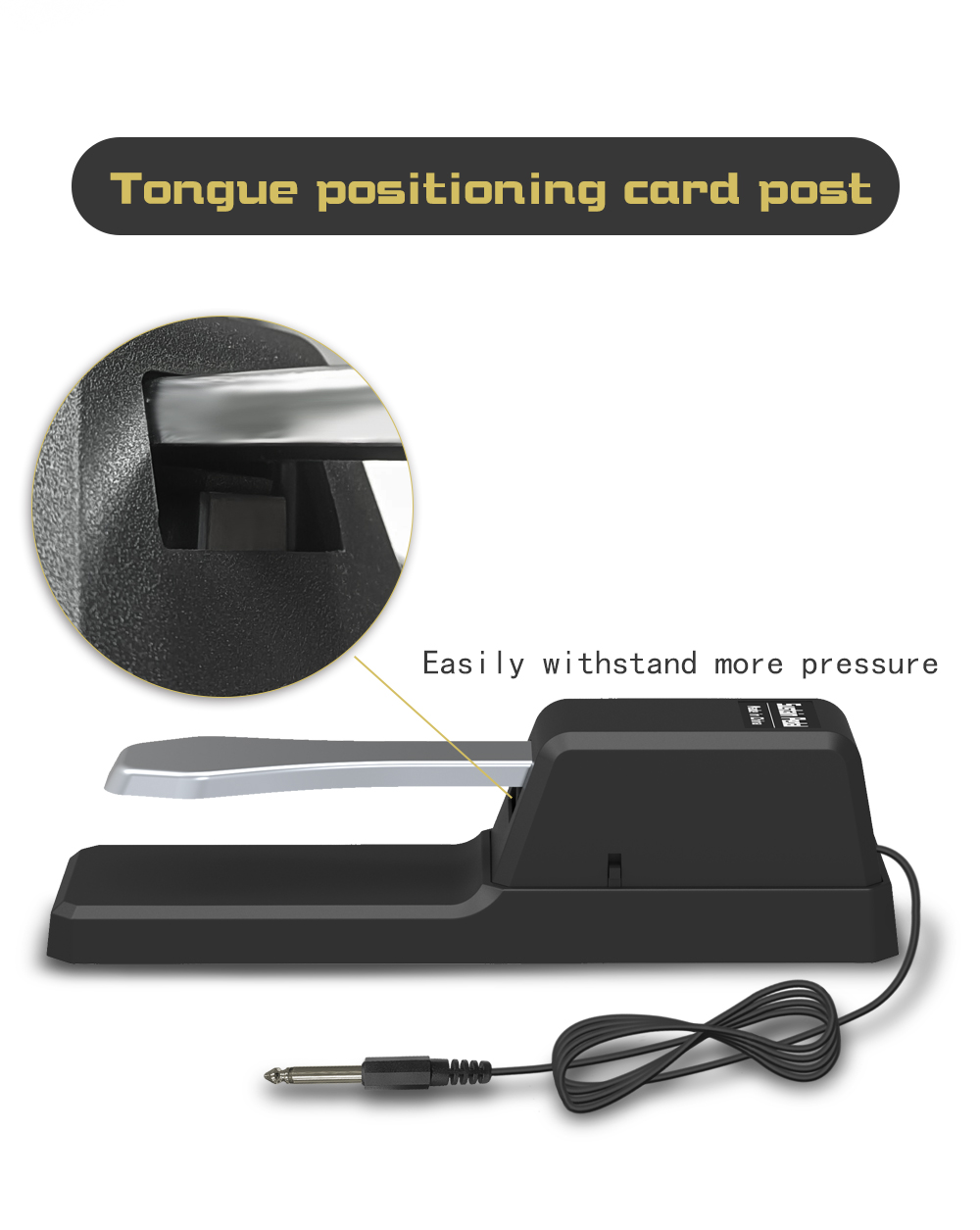 The newly upgraded piano pedal is suitable for yamaha Roland electric piano electronic keyboard MIDI keyboard piano pedal