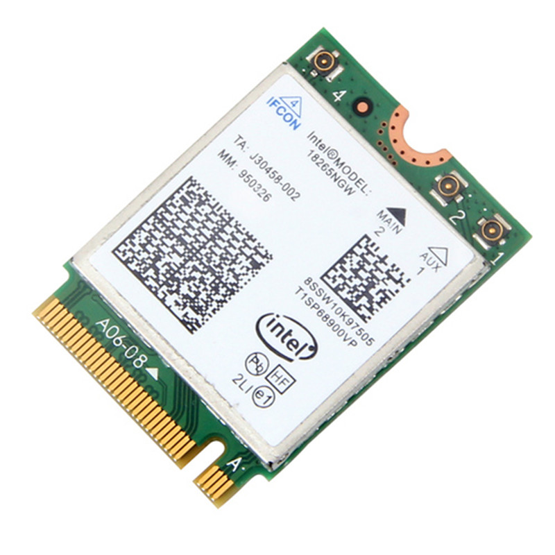 Wireless Wifi adapter Tri-Band Intel Wireless-AC 18265 with Intel 18265NGW Bluetooth 4.2 Dual Band 2.4GHz5GHz 867Mbps for Laptop