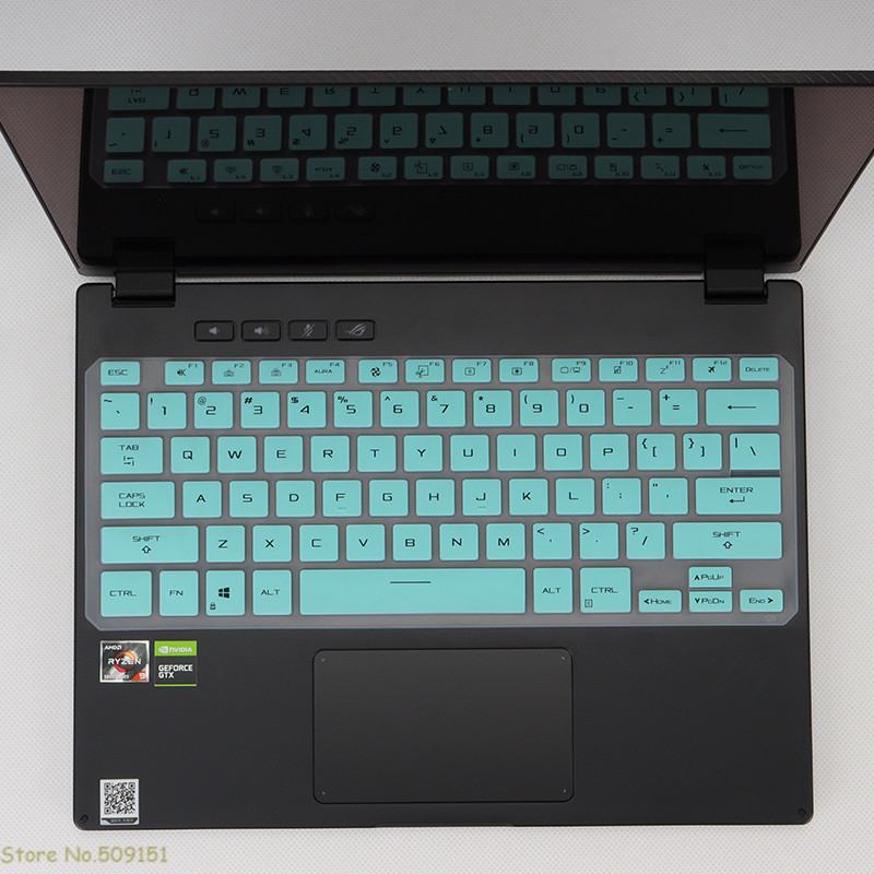 For ASUS ROG Flow X13 GV301Q GV301QH GV301 QH PV301 13 13.4&quot; laptop Silicone Keyboard Cover Protector Skin Dustproof: Skyblue